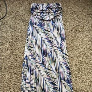 Banana Republic Long Maxi Strapless Dress